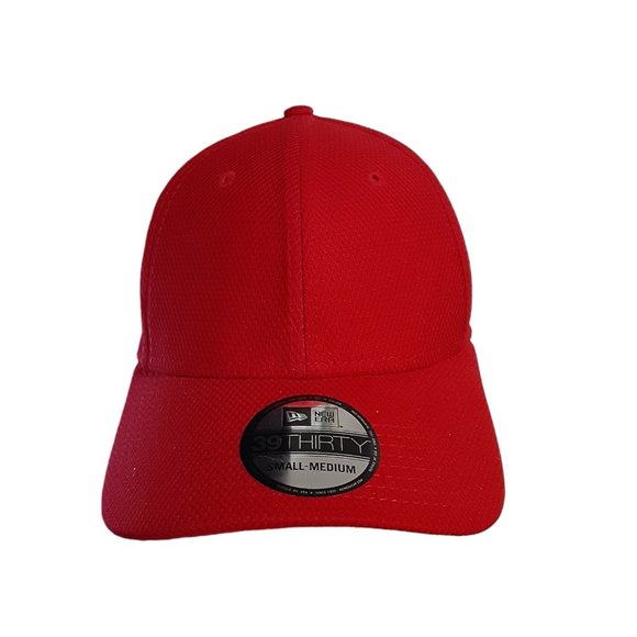 New Era 39Thirty Red Hat Customizable 25th Anniversay Cap Size Small/Medium - Picture 1 of 5